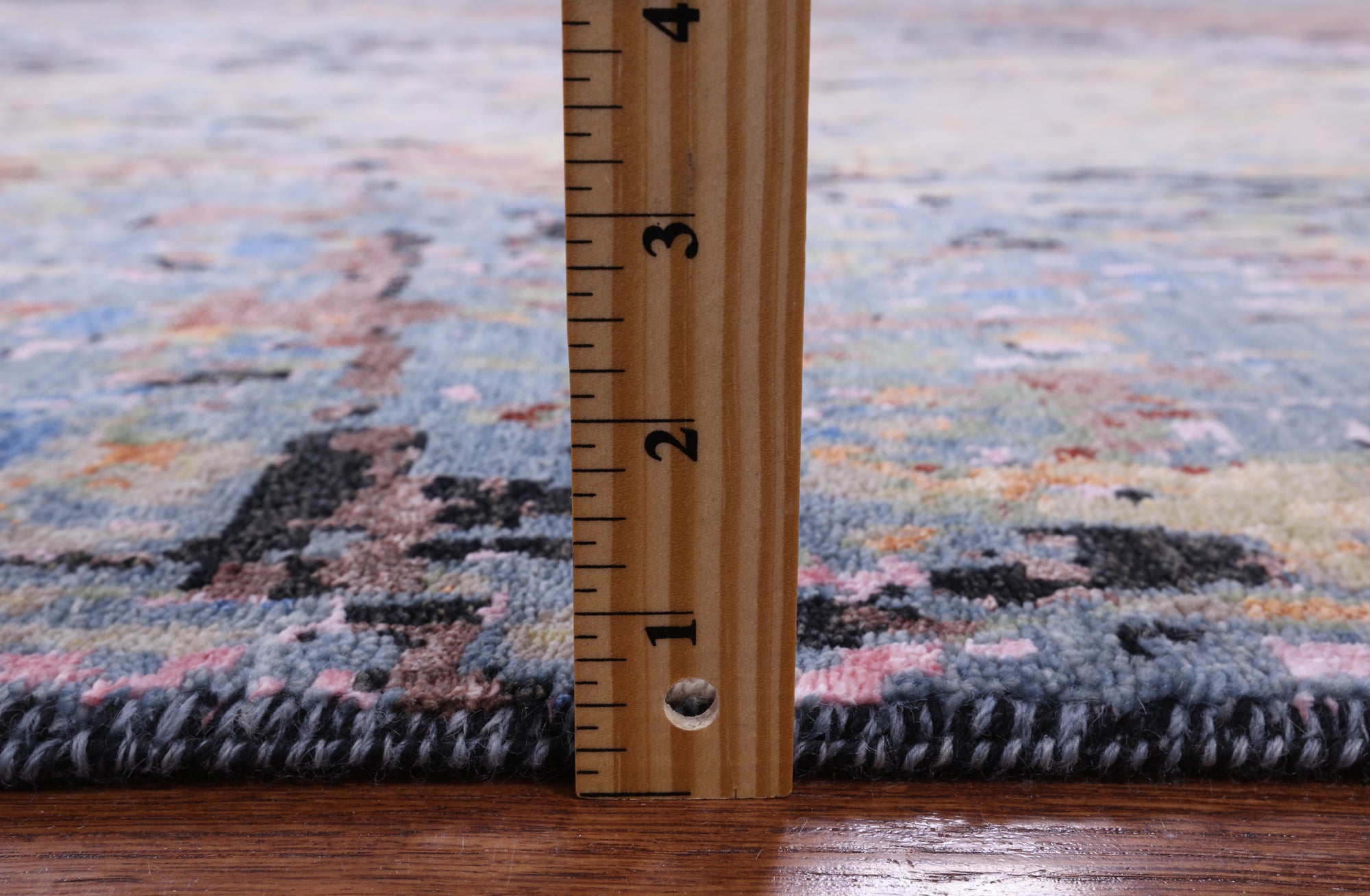 Abstract Modern Hand Knotted Wool & Silk Rug - 9' 11" X 14' 3" - Golden Nile