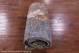 Abstract Modern Hand Knotted Wool & Silk Rug - 10' 2" X 14' 2" - Golden Nile