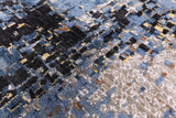 Abstract Modern Hand Knotted Wool & Silk Rug - 10' 2" X 14' 2" - Golden Nile