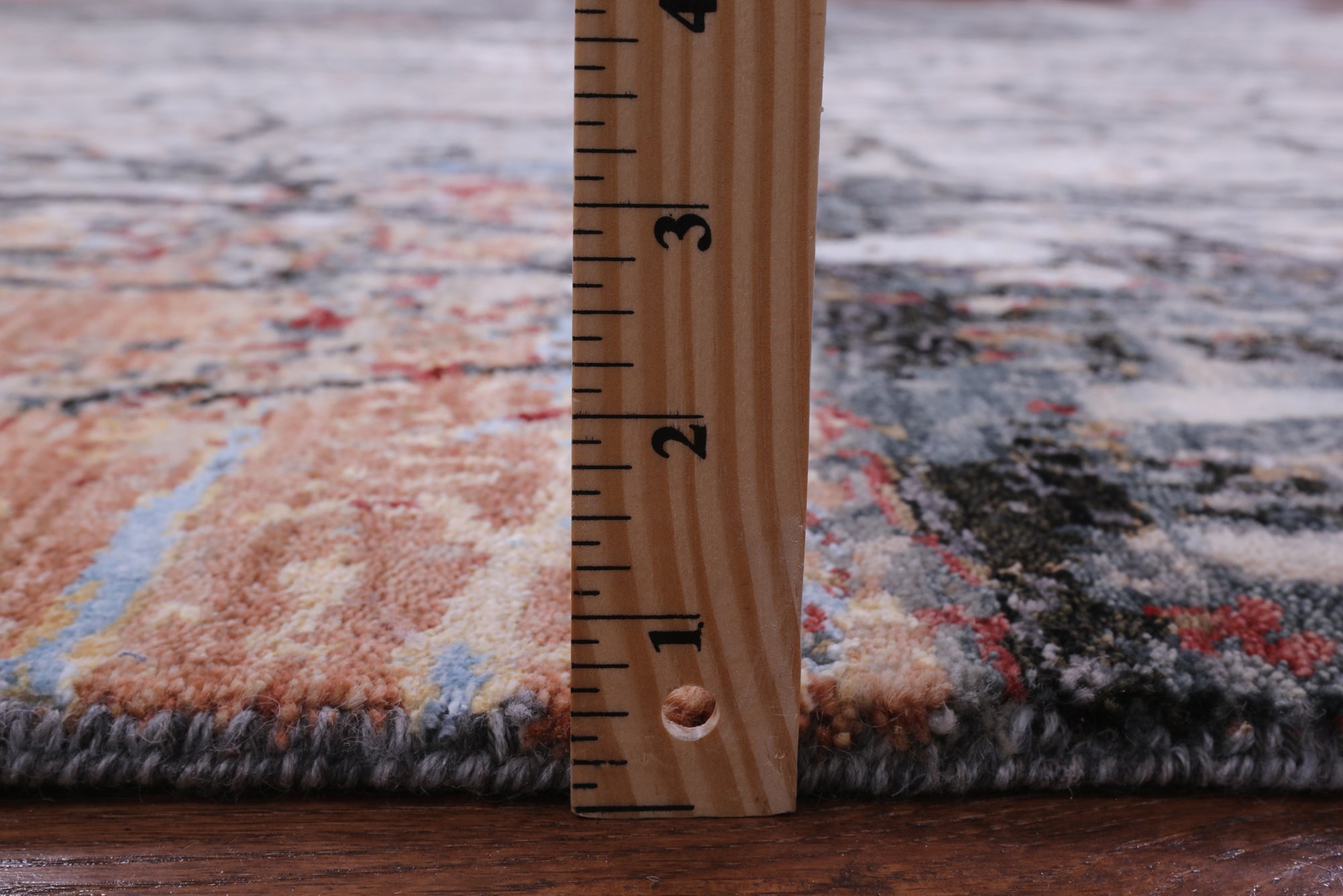 Urban Design Abstract Modern Handmade Wool & Silk Rug - 9' 1" X 12' 1" - Golden Nile