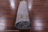 Abstract Contemporary Hand Knotted Wool & Silk Rug - 9' 0" X 12' 1" - Golden Nile