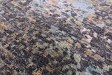 Abstract Contemporary Hand Knotted Wool & Silk Rug - 9' 0" X 12' 1" - Golden Nile