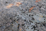 Abstract Modern Hand Knotted Wool & Silk Rug - 8' 0" X 10' 2" - Golden Nile