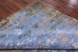 Abstract Modern Hand Knotted Wool & Silk Rug - 7' 11" X 10' 0" - Golden Nile