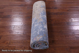 Abstract Modern Hand Knotted Wool & Silk Rug - 7' 11" X 10' 0" - Golden Nile