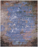 Abstract Modern Hand Knotted Wool & Silk Rug - 7' 11" X 10' 0" - Golden Nile
