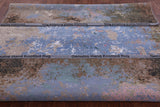 Abstract Modern Hand Knotted Wool & Silk Rug - 7' 11" X 10' 0" - Golden Nile