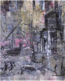 Abstract Modern Hand Knotted Wool Rug - 8' 2" X 10' 1" - Golden Nile