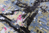 Abstract Modern Hand Knotted Wool Rug - 8' 2" X 10' 1" - Golden Nile