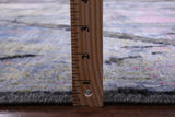 Abstract Modern Hand Knotted Wool Rug - 8' 2" X 10' 1" - Golden Nile