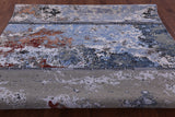 Abstract Modern Handmade Wool & Silk Rug - 8' 0" X 10' 2" - Golden Nile