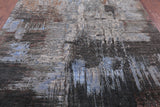 Abstract Modern Handmade Wool & Silk Rug - 8' 2" X 10' 2" - Golden Nile