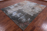 Abstract Modern Handmade Wool & Silk Rug - 8' 2" X 10' 2" - Golden Nile