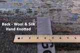 Abstract Modern Handmade Wool & Silk Rug - 8' 2" X 10' 2" - Golden Nile