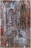 Contemporary Hand Knotted Wool & Silk Rug - 4' 0" X 6' 1" - Golden Nile