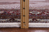 Ivory Bijar Hand Knotted Wool & Silk Rug - 6' 1" X 9' 0" - Golden Nile