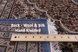 Blue Bijar Hand Knotted Wool & Silk Rug - 8' 3" X 16' 9" - Golden Nile