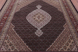 Black Bijar Handmade Wool & Silk Rug - 7' 11" X 10' 1" - Golden Nile