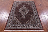 Bijar Hand Knotted Wool & Silk Rug - 3' 11" X 5' 11" - Golden Nile