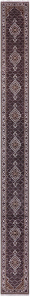 Bijar Hand Knotted Wool & Silk Runner Rug - 2' 6" X 25' 7" - Golden Nile