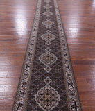 Bijar Hand Knotted Wool & Silk Runner Rug - 2' 6" X 25' 7" - Golden Nile