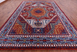 Geometric Persian Mamluk Hand Knotted Wool Rug - 10' 2" X 13' 10" - Golden Nile