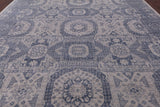 Geometric Persian Mamluk Hand Knotted Wool Rug - 12' 3" X 15' 1" - Golden Nile