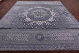 Geometric Persian Mamluk Hand Knotted Wool Rug - 12' 3" X 18' 1" - Golden Nile