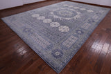 Geometric Persian Mamluk Hand Knotted Wool Rug - 12' 3" X 18' 1" - Golden Nile