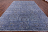Geometric Persian Mamluk Handmade Wool Rug - 10' 2" X 14' 2" - Golden Nile