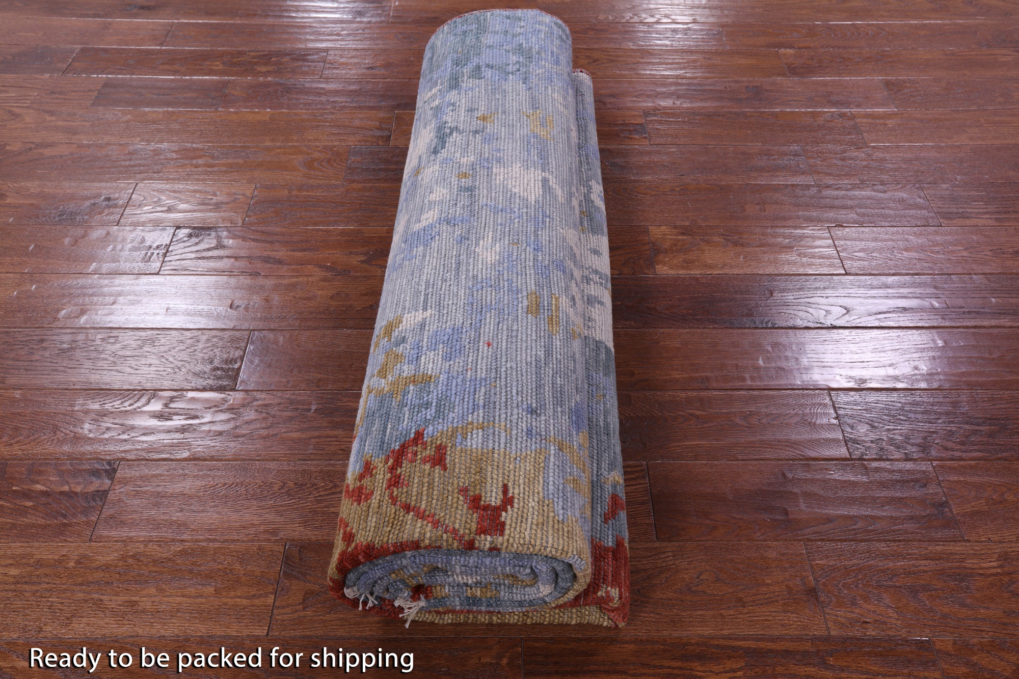Abstract Modern Handmade Wool Rug - 7' 11" X 9' 11" - Golden Nile
