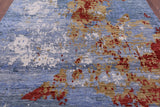Abstract Modern Handmade Wool Rug - 7' 11" X 9' 11" - Golden Nile