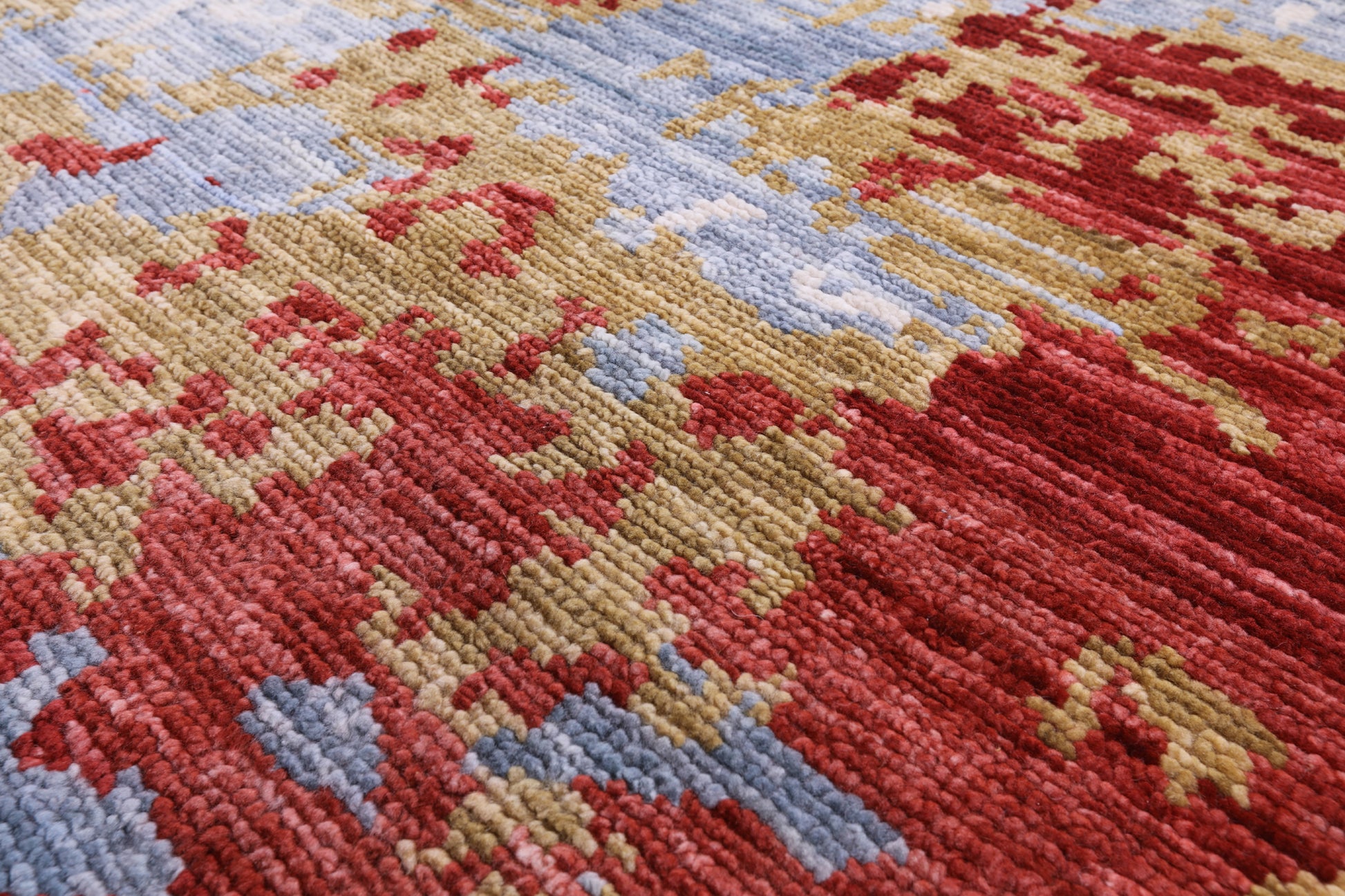 Abstract Modern Handmade Wool Rug - 7' 11" X 9' 11" - Golden Nile