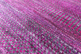 Purple Square Savannah Grass Hand Knotted Wool & Silk Rug - 10' 10" X 11' 3" - Golden Nile