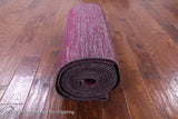 Pink Savannah Grass Hand Knotted Wool & Silk Runner Rug - 2' 6" X 26' 2" - Golden Nile