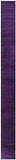 Purple Savannah Grass Hand Knotted Wool & Silk Runner Rug - 2' 7" X 27' 9" - Golden Nile