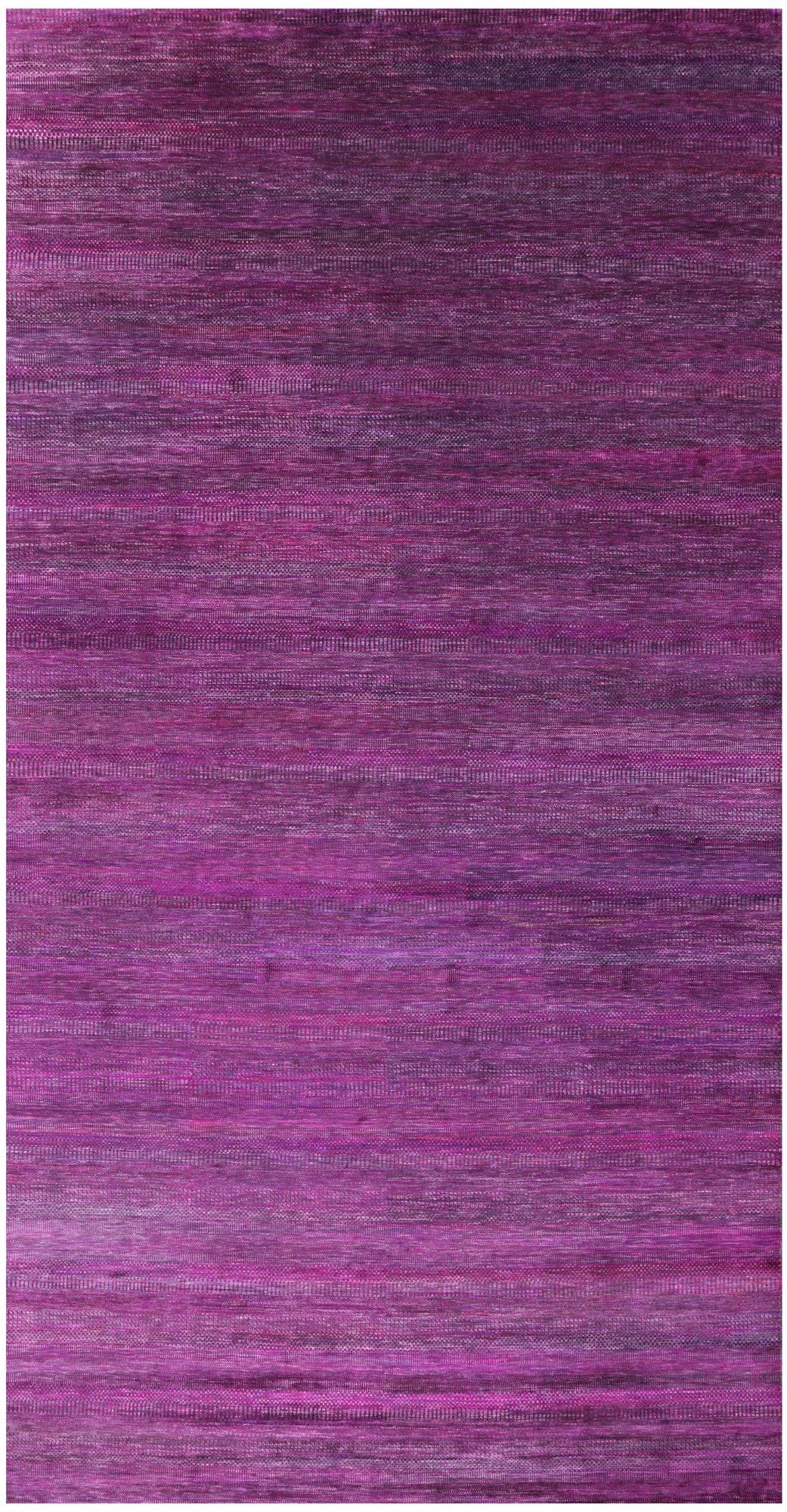 Purple Savannah Grass Hand Knotted Wool & Silk Rug - 9' 11" X 19' 7" - Golden Nile