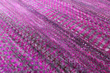Purple Savannah Grass Hand Knotted Wool & Silk Rug - 9' 11" X 19' 7" - Golden Nile