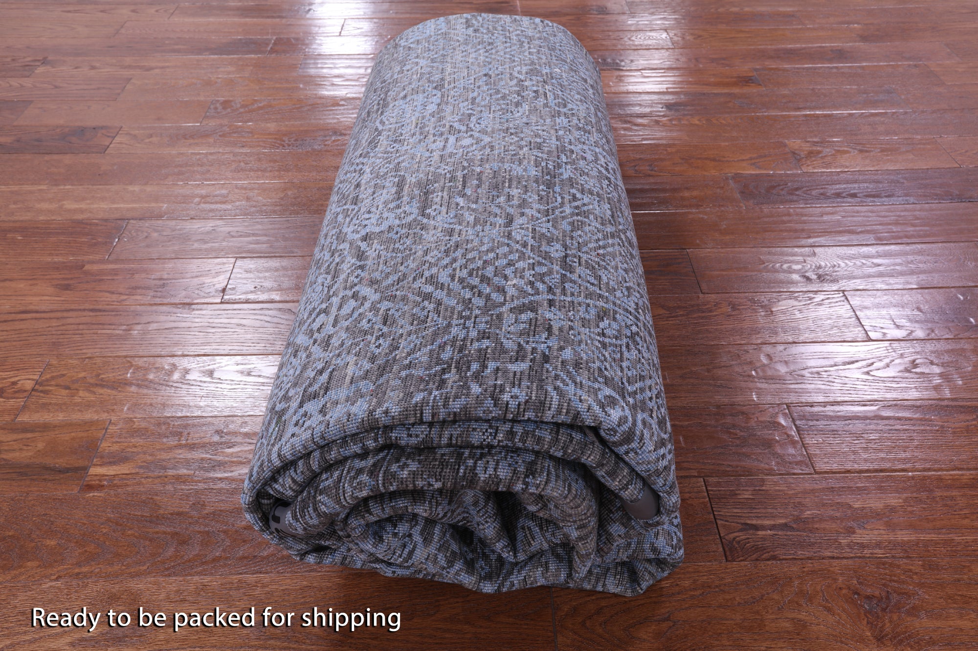 Grey Persian Hand Knotted Wool & Silk Rug - 10' 2" X 14' 3" - Golden Nile