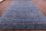 Grey Persian Hand Knotted Wool & Silk Rug - 10' 2" X 14' 3" - Golden Nile