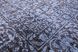 Grey Persian Hand Knotted Wool & Silk Rug - 10' 2" X 14' 3" - Golden Nile