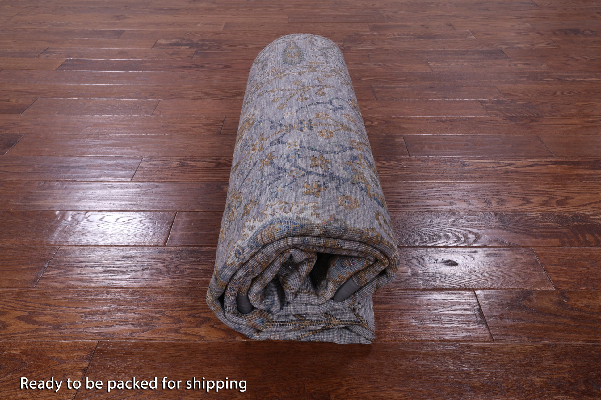 Grey Persian Tabriz Hand Knotted Wool Rug - 6' 1" X 9' 3" - Golden Nile