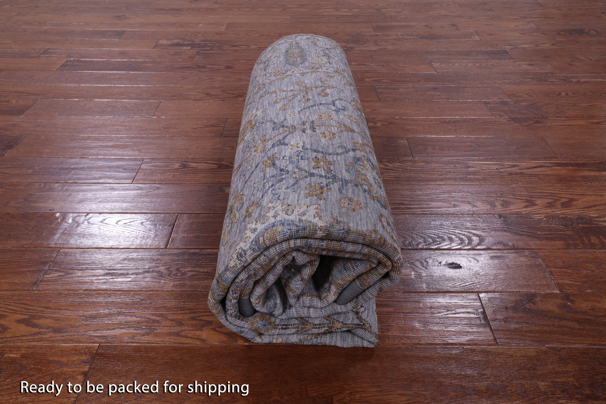 Grey Persian Tabriz Hand Knotted Wool Rug - 6' 1" X 9' 3" - Golden Nile