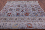 Grey Persian Tabriz Hand Knotted Wool Rug - 9' 11" X 14' 3" - Golden Nile