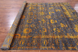 Grey Persian Hand Knotted Wool & Silk Rug - 7' 11" X 10' 3" - Golden Nile