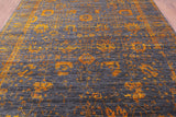 Grey Persian Hand Knotted Wool & Silk Rug - 7' 11" X 10' 3" - Golden Nile