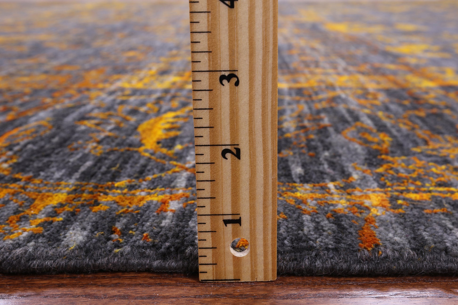 Grey Persian Hand Knotted Wool & Silk Rug - 7' 11" X 10' 3" - Golden Nile