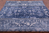 Blue Contemporary Hand Knotted Wool Rug - 8' 11" X 12' 1" - Golden Nile