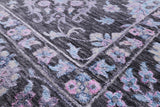 Grey Persian Hand Knotted Wool & Silk Rug - 9' 11" X 14' 0" - Golden Nile