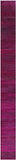 Pink Savannah Grass Handmade Wool & Silk Runner Rug - 2' 7" X 27' 8" - Golden Nile